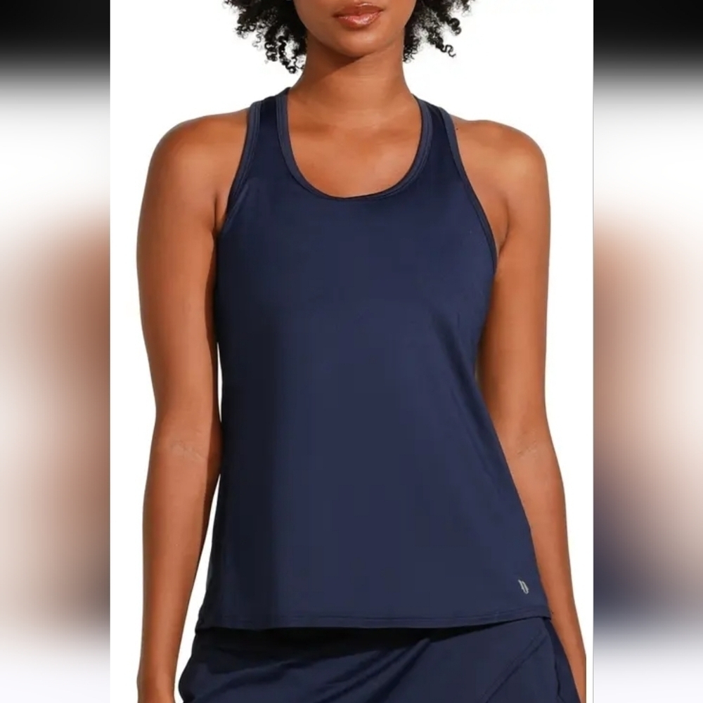 EleVen by Venus Williams Race Day Navy Tank Small - New With Tags